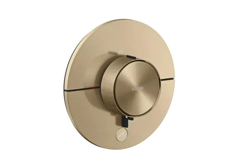 Axor ShowerSelect ID - termostata dušas maisītājs, zemapmetuma montāža, HighFlow, birstēta bronza 36776140