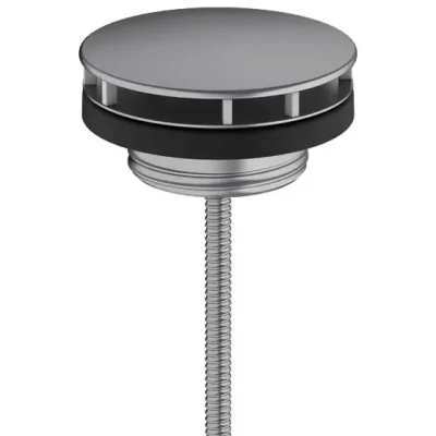 Hansgrohe noteces komplekts - nenoslēdzams noteces vārsts, hroms melns birstēts 50001340