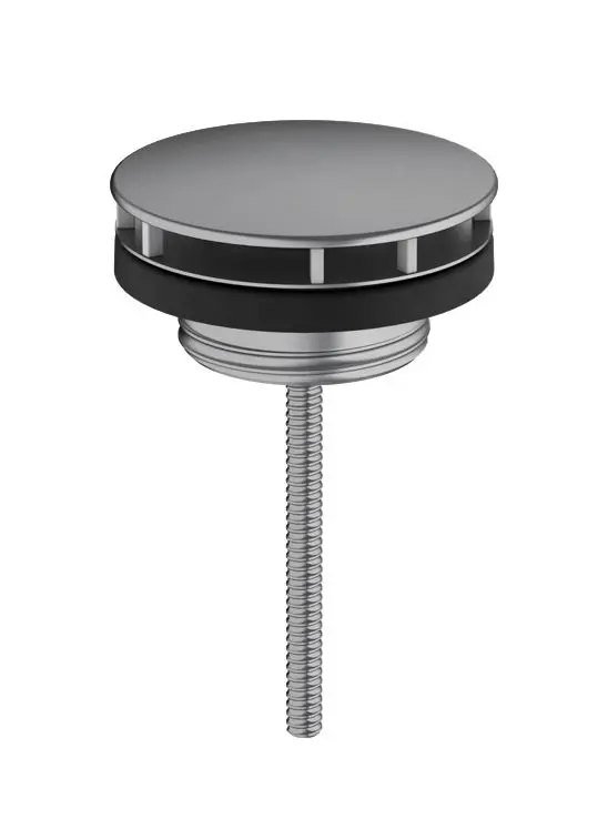 Hansgrohe noteces komplekts - nenoslēdzams noteces vārsts, hroms melns birstēts 50001340