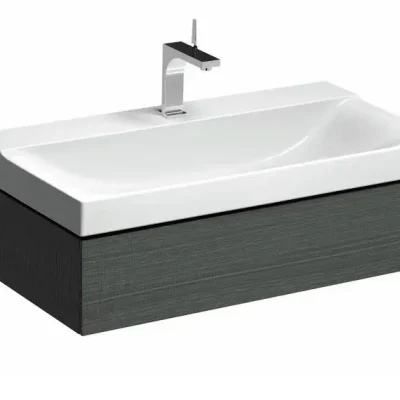 Geberit Xeno 2 - izlietnes apakšskapis 90 cm, izvelkama atvilktne ar LED apgaismojumu, pelēks 500.508.43.1