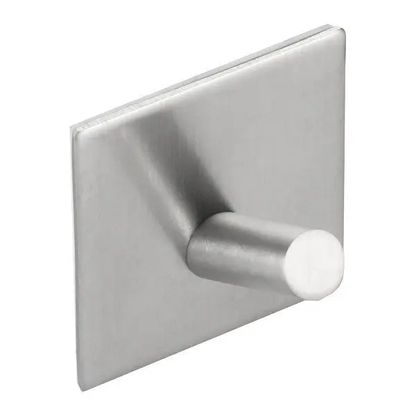 Sapho Accessoires - āķis, pašlīmējošs, birstēts nerūsējošais tērauds 31201