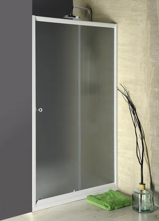 Aqualine dušas kabīnes - dušas bīdāmās durvis 110 cm, matēts stikls BTS110