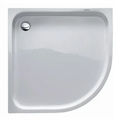 Duravit D-Code - ceturtdaļapļa dušas paliktnis 90x90 cm, Alpu balts 720108000000000