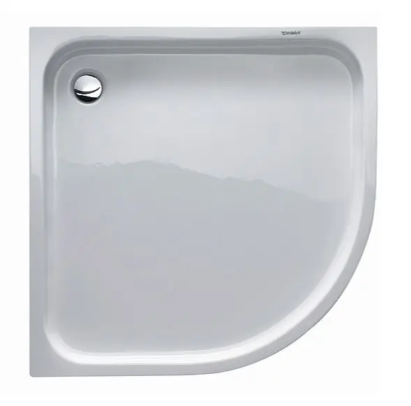 Duravit D-Code - ceturtdaļapļa dušas paliktnis 90x90 cm, Alpu balts 720108000000000