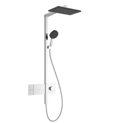 Hansgrohe Raindance Alive Q - dušas komplekts ar termostatu, 21x34 cm, 3 strūklas veidi, EcoSmart, hroms 24581000