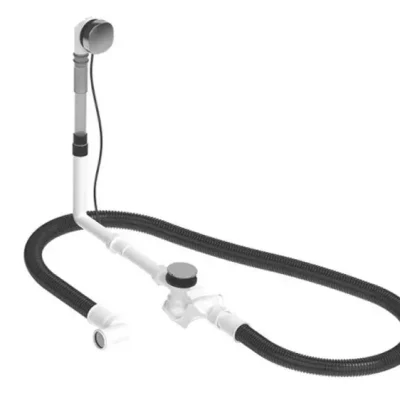 Duravit piederumi - noteces un pārplūdes komplekts, Bowdena trose, hromēts 792208000001000