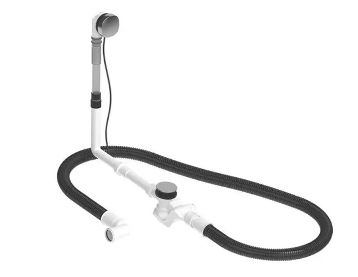 Duravit piederumi - noteces un pārplūdes komplekts, Bowdena trose, hromēts 792208000001000