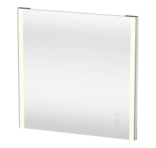 Duravit XSquare - spogulis 80x80 cm, ar LED apgaismojumu un apsildi XS7012000000000