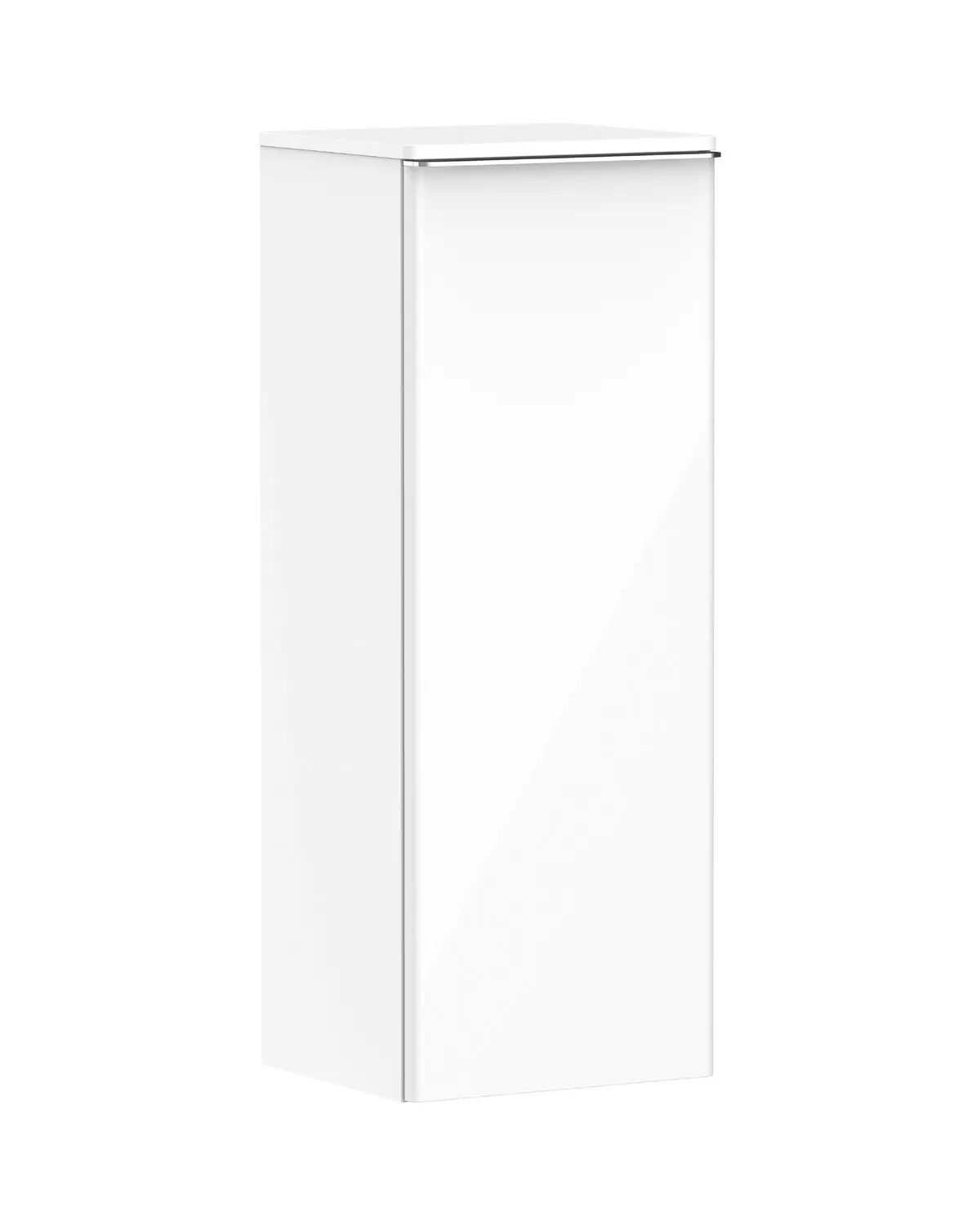 Hansgrohe Xelu Q - sānu skapis 40x107x35 cm, 1 durvis, eņģes pa kreisi, balts spīdīgs/hroms 54127000