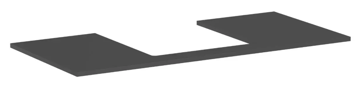 Hansgrohe Xilesa E - izlietnes virsma, 118x55 cm, izgriezums vidū, pelēks matēts 54271760