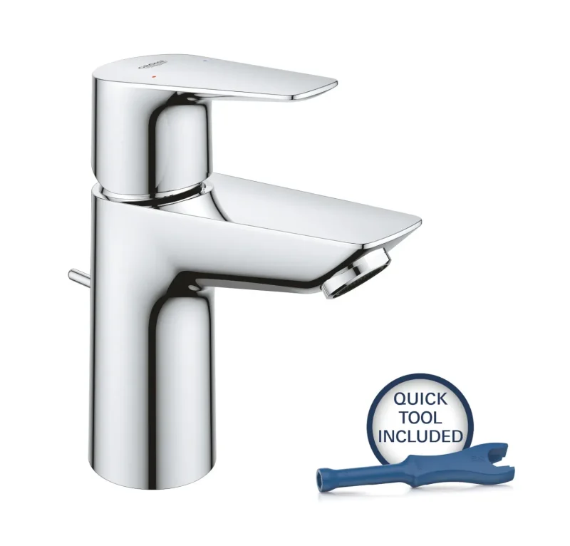 Grohe Start Edge - izlietnes maisītājs ar izteku, hroms 24196001