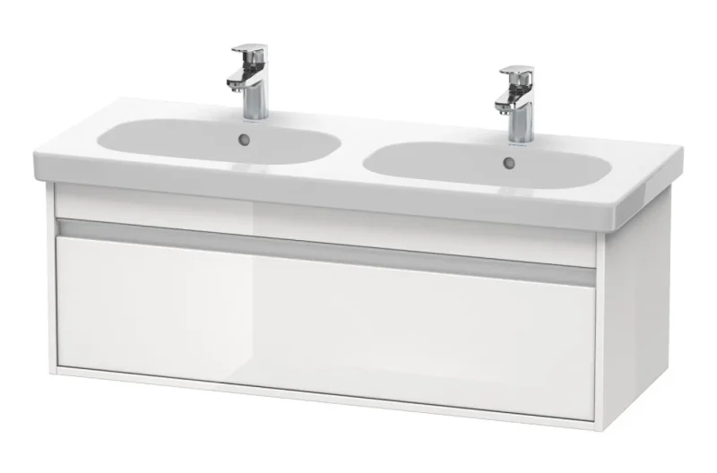 Duravit Ketho - izlietnes skapītis 41x115x46 cm, 1 atvilktne, balts spīdīgs KT666902222