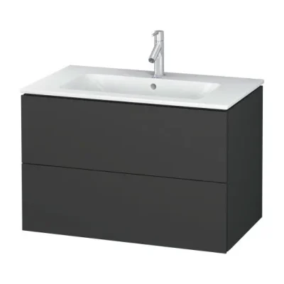 Duravit L-Cube - izlietnes skapītis 55x82x48 cm, 2 atvilktnes, grafīta matēts LC624104949