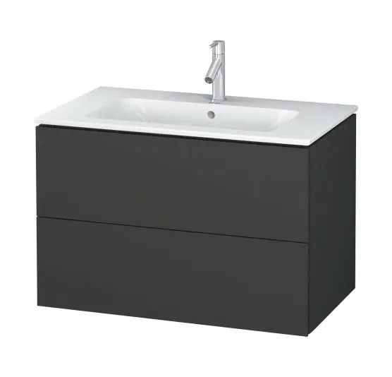 Duravit L-Cube - izlietnes skapītis 55x82x48 cm, 2 atvilktnes, grafīta matēts LC624104949