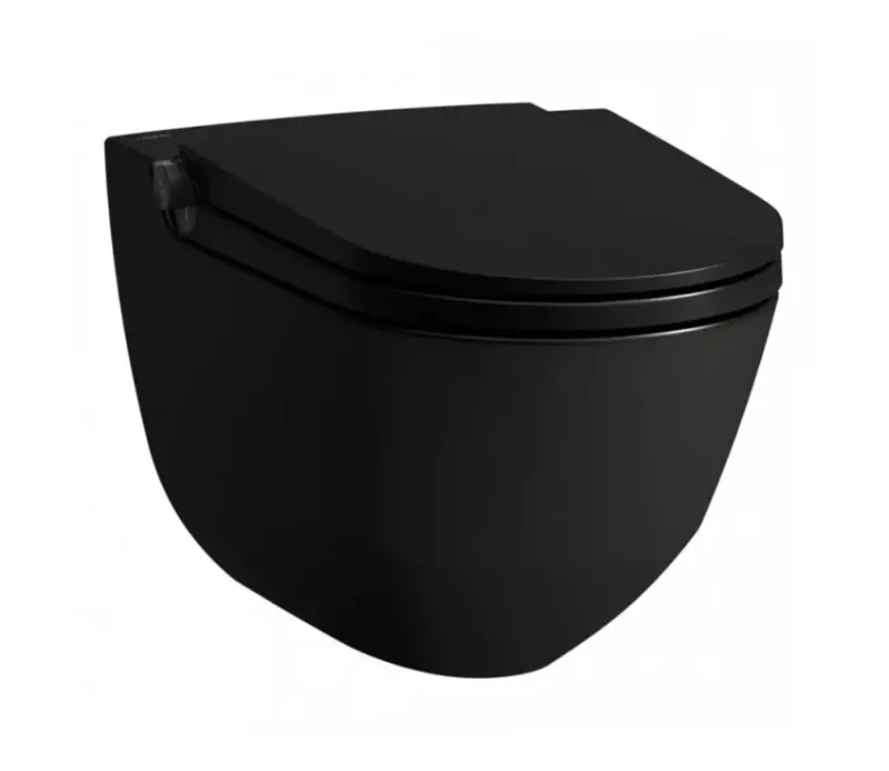 Laufen Cleanet Riva - elektronisks bidē ar keramiku, pie sienas stiprināms, Rimless, SoftClose, matēti melns/matēti melns H8206917230001