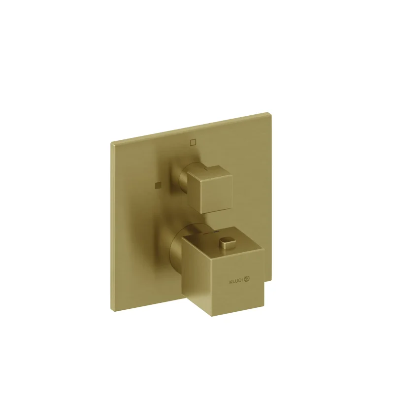 Kludi Decus - termostata dušas maisītājs, zemapmetuma montāža, birstēts zelts 54885N075