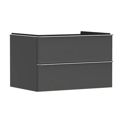 Hansgrohe Xelu Q - izlietnes skapītis, 50x78x55 cm, 2 atvilktnes, matēti pelēks/hroms 54075000