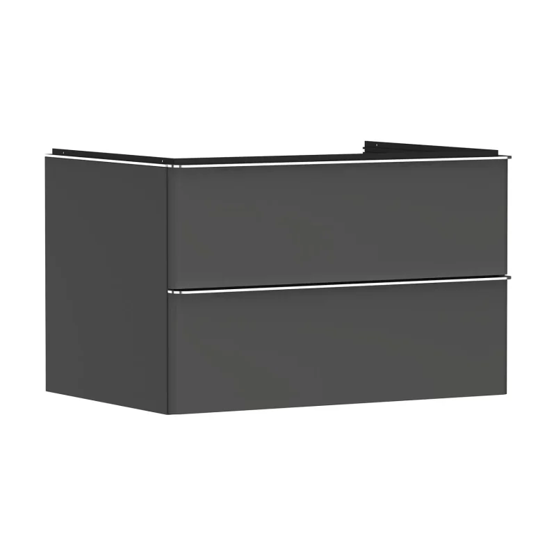 Hansgrohe Xelu Q - izlietnes skapītis, 50x78x55 cm, 2 atvilktnes, matēti pelēks/hroms 54075000