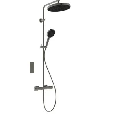 Ideal Standard Ceratherm T125+ - dušas komplekts ar termostatu, diametrs 30 cm, 3 strūklas, Magnetic Grey A7689A5
