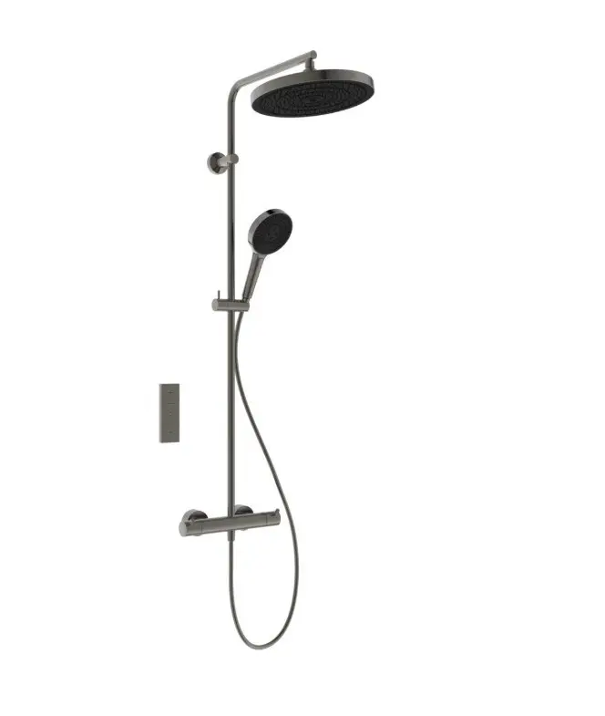 Ideal Standard Ceratherm T125+ - dušas komplekts ar termostatu, diametrs 30 cm, 3 strūklas, Magnetic Grey A7689A5