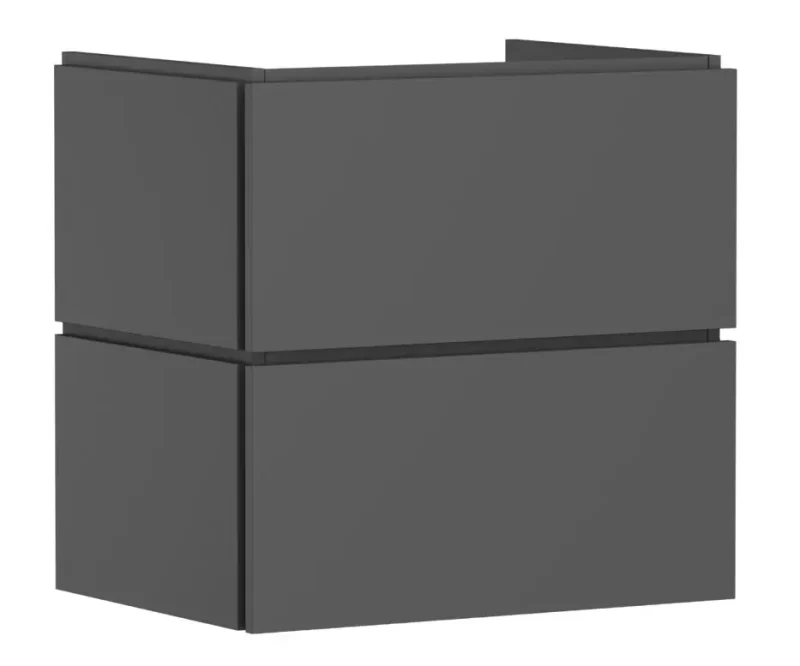 Hansgrohe Xilesa E - izlietnes apakškabinets, 62x63x47 cm, 2 atvilktnes, matēti pelēks 54294760