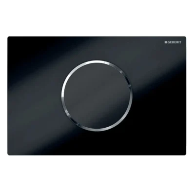 Geberit Sigma10 - elektroniska vadības plate, darbība ar baterijām, melna/hromēta spīdīga 115.908.KM.6