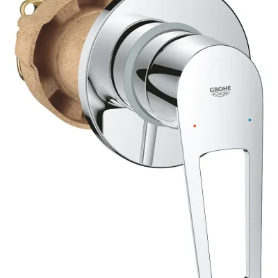 Grohe BauLoop - zemapmetuma dušas maisītājs ar korpusu, hroms 29042001