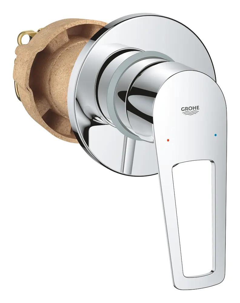Grohe BauLoop - zemapmetuma dušas maisītājs ar korpusu, hroms 29042001