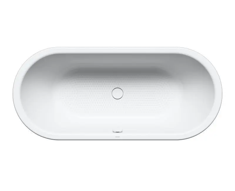 Kaldewei Avantgarde - vanna Centro Duo Oval 128, 180x80 cm, pilnībā pārklāta ar pretslīdes pārklājumu, pērļu efekts, balta 282834013001