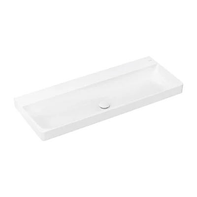 Hansgrohe Xelu Q - izlietne 120x48 cm, bez pārplūdes, bez jaucējkrāna cauruma, SmartClean, balta 61043450