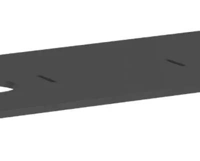 Hansgrohe Xilesa E - izlietnes virsma, 138x55 cm, 2 izgriezumi, matēti pelēka 54280760