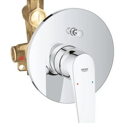 Grohe Start Flow - zemapmetuma vannas maisītājs ar montāžas korpusu, hroms 29117000