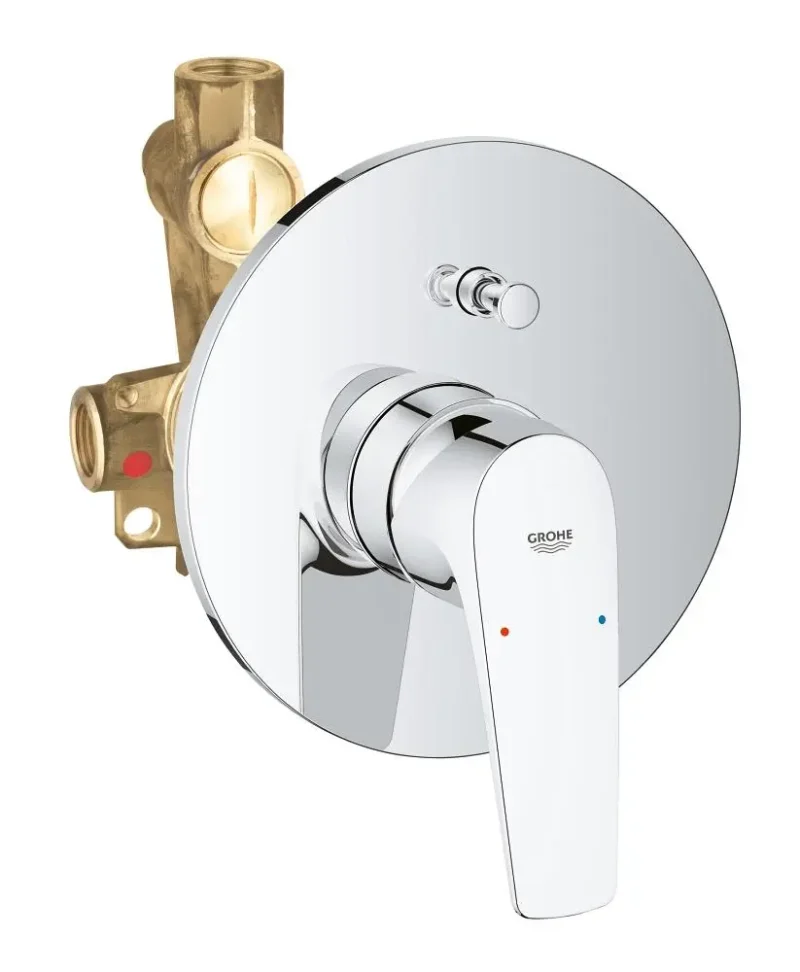 Grohe Start Flow - zemapmetuma vannas maisītājs ar montāžas korpusu, hroms 29117000