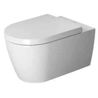 Duravit ME by Starck - pie sienas stiprināms WC ar WC sēdekli SoftClose, Rimless, ar WonderGliss, balts 45290900A11