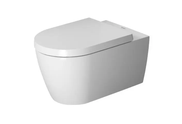 Duravit ME by Starck - pie sienas stiprināms WC ar WC sēdekli SoftClose, Rimless, ar WonderGliss, balts 45290900A11