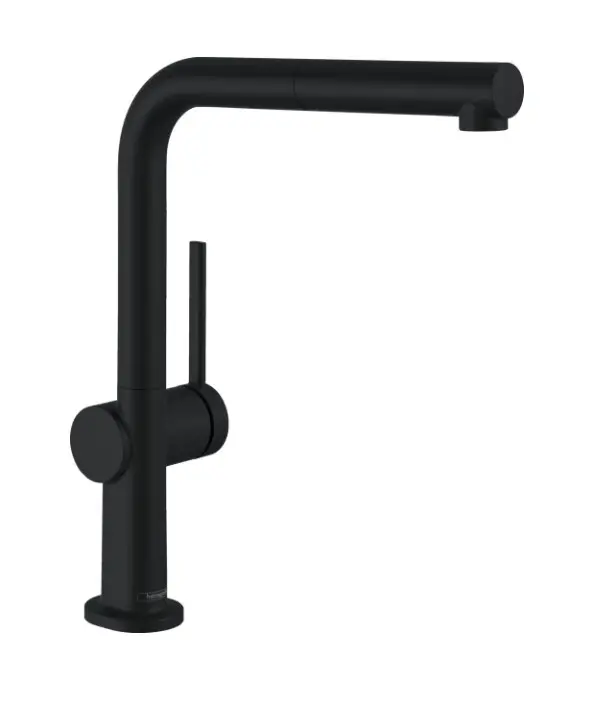 Hansgrohe M54 - virtuves izlietnes maisītājs Talis ar izvelkamu dušu, EcoSmart, matēti melns 72845670