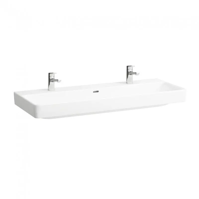Laufen Pro S - izlietne, 120x47 cm, 2 caurumi maisītājam, LCC balta H8149654001071