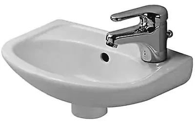 Duravit Duraplus - kompakta rokas izlietne ar pārplūdi, 37x27 cm, balta 0797350000