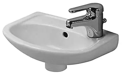 Duravit Duraplus - kompakta rokas izlietne ar pārplūdi, 37x27 cm, balta 0797350000