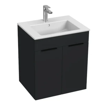 Jika Cube - izlietne ar zemskapi 55x43x61 cm, antracīta matēts H4536111763521