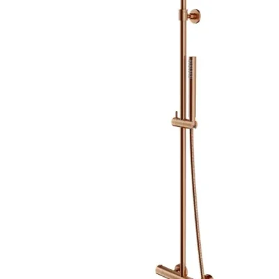 OMNIRES Y - dušas komplekts ar termostatu, diametrs 25 cm, matēts varš Y1244SUCPB