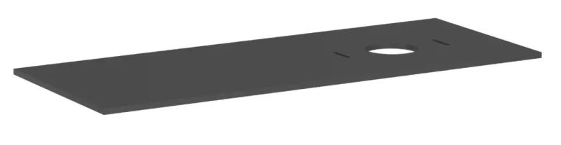 Hansgrohe Xilesa E - izlietnes virsma, 138x55 cm, izgriezums labajā pusē, matēti pelēka 54279760