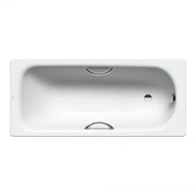 Kaldewei Advantage - Taisnstūra vanna Saniform Plus Star 345, 160x75 cm, ar caurumiem rokturiem, balta - vanna, neslīdoša, caurumi rokturiem 134530000001