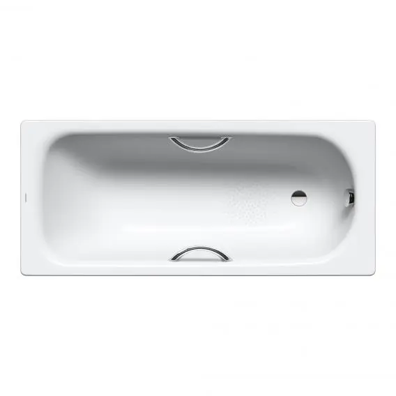 Kaldewei Advantage - Taisnstūra vanna Saniform Plus Star 345, 160x75 cm, ar caurumiem rokturiem, balta - vanna, neslīdoša, caurumi rokturiem 134530000001