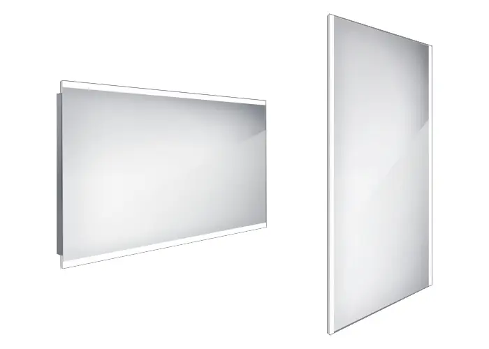 Nimco spogulis - spogulis ar LED apgaismojumu, 120x70 cm, alumīnijs ZP 12006