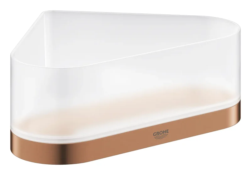 Grohe Selection - dušas plaukts ar turētāju, stikls / Warm Sunset birstēts 41038DL0