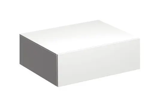 Geberit Xeno 2 - sānu skapis 58x20 cm, ar izvelkamu atvilktni, balts spīdīgs 500.507.01.1