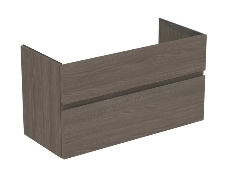 Ideal Standard Finesse - izlietnes skapītis, 100x44x55 cm, 2 atvilktnes, Dark Elm E3388UR