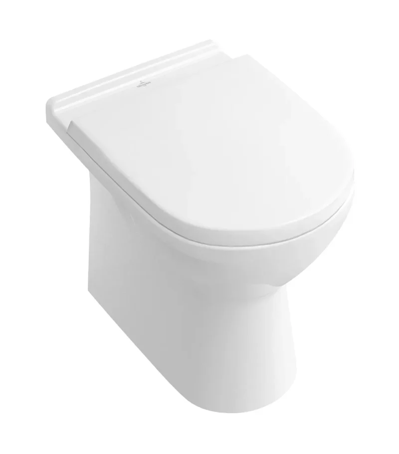 Villeroy & Boch O.novo - stāvošs WC, Vario izvads, CeramicPlus, Alpu balts 565710R1