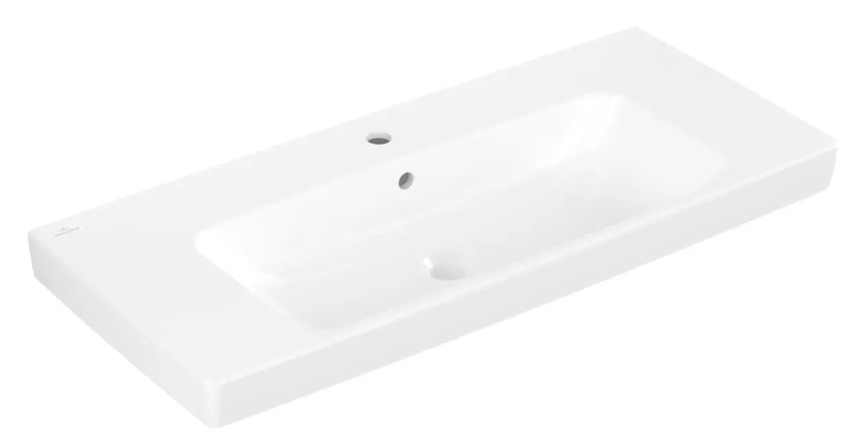 Villeroy & Boch Architectura - izlietne 100x45 cm, ar pārplūdi, krāna caurumu, Alpu balts 4A87A501